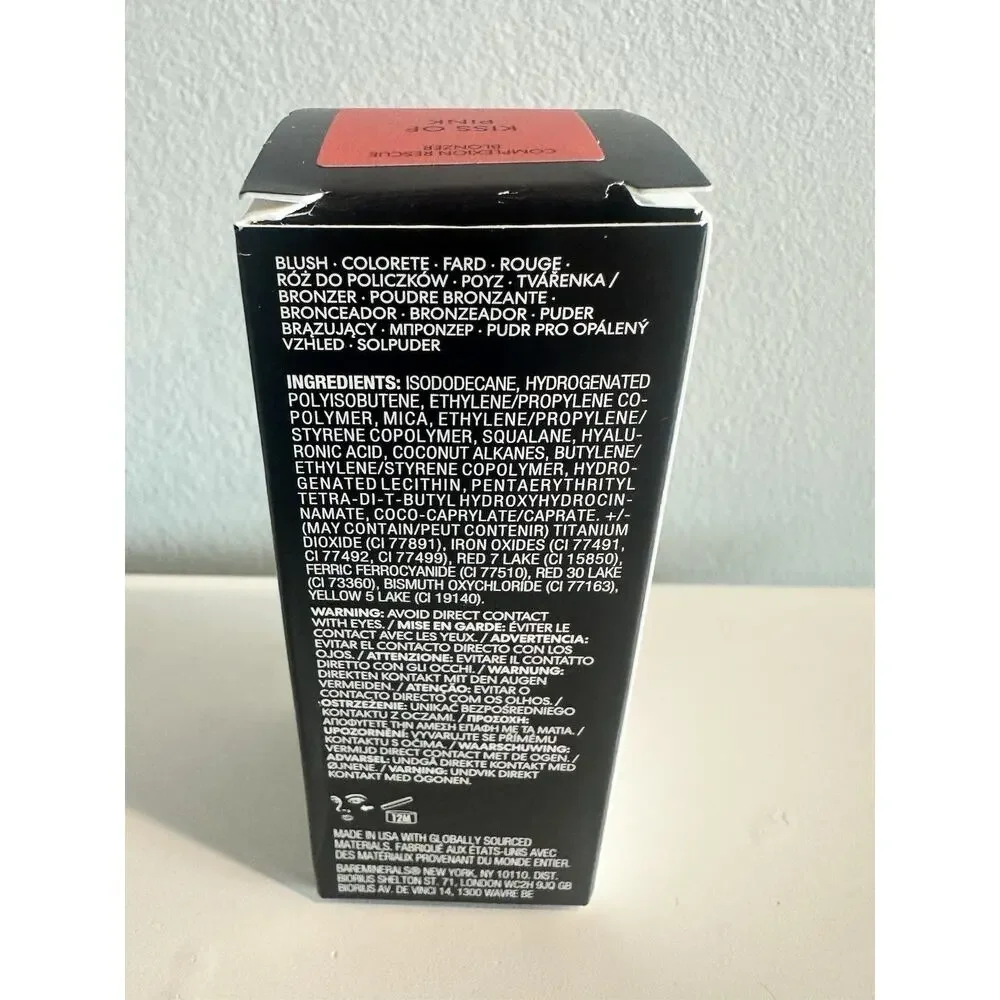 bareMinerals Complexion Rescue Blonzer Kiss of Pink 0.5oz New In Box